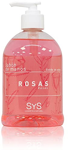 Labnatur Jabón de Manos Líquido Rosas - Aroma Delicado y Floral - Limpia en Profundidad y Suaviza - Respeta el pH Natural de la Piel - Vegano - Fabricado en España - 500ml