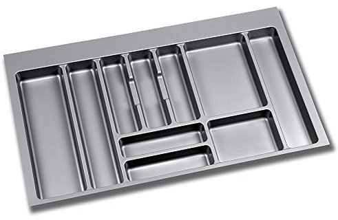 Emuca - Portaposate Regolabile per cassetto, Vassoio da Posate cassetto modulo di Larghezza 90cm