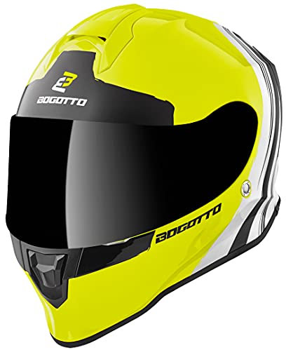 Bogotto V151 Wild-Ride Helm, gelb/schwarz/weiß, M