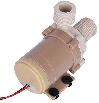 Kuuleyn Heiße Umwälzpumpe, leise bürstenlose Solar-Wasserumwälzpumpe Heiße Tauchpumpe DC 12V