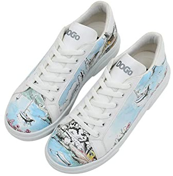 DOGO Women's Ace Sneakers, White, 10 UK