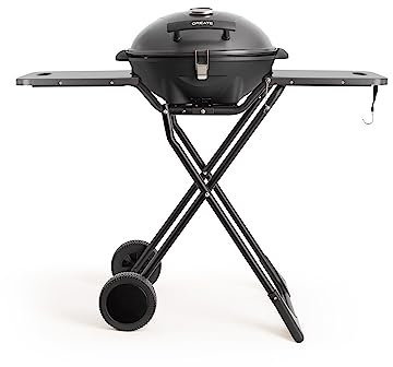 CREATE/BBQ SURFACE 2 IN 1 / Barbacoa eléctrica con cuerpo extraible/Compacta, vertical, versátil, grill y plancha, control de temperatura, 5 niveles regulables, recubrimiento antiadherente, 2000W