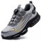 Arbeitsschuhe Herren Damen Sicherheitsschuhe Stahlkappenschuhe Sportlich Atmungsaktiv rutschfeste Safety Shoes Grey 42 EU