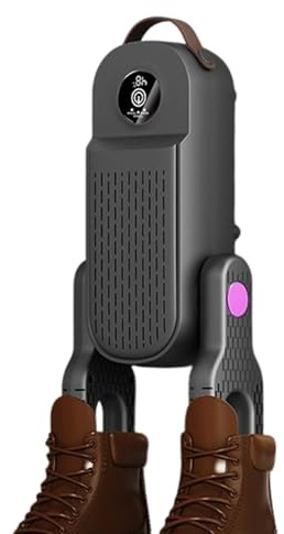 Séchoir à Chaussures Électrique - Chauffe-Bottes à Minuterie 3 Niveaux avec Support Chauffant - Sèche-Bottes de Travail Pliable - pour Voyages Hiver Chantiers Camping Maison Vestiaires Dortoirs