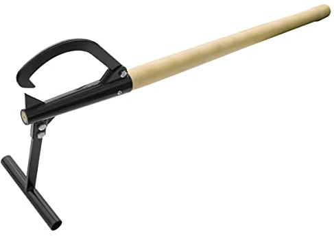 Timberjack Log Lifter - 48-Inch Wood and Metal Log Splitter Tool with 14.5-Inch Log Opening - Helps Hoist, Move, and Chainsaw Logs by Earth Worth