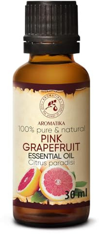 Grapefruitöl 30ml - Citrus Paradisi - Südafrika - Reine & Natürliche Grapefruit Öl für Guten Schlaf - Wellness - Schönheit - Aromatherapie - Spa - Aroma Diffuser - Duftlampe - Raumbeduftung
