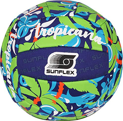 Sunflex® Neopren Zubehör Beach und Funball Tropical Wave Größe 3 | Volleyball weich und leicht für den Strand und das Wasser | extrem robust und für Jede Altersgruppe…