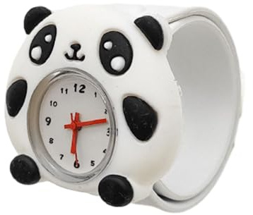 yuwqqoajv Montre en Silicone de Dessin animé Mignon et à la Mode pour Enfants, Montre-Bracelet de Dessin animé en Gel de silice précis et précis pour Enfant, Panda