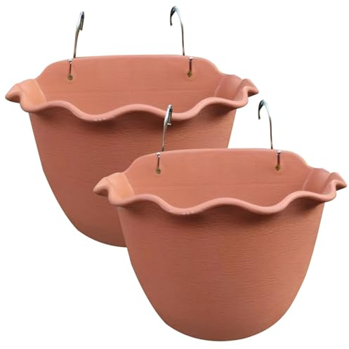 Piantatrice a Parete appesa pentola da Parete con Ganci in Resina Fai -da -Te Vaso Appeso pentole di Fiori sospeso da Parete per Piante da Interno