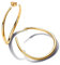 Pandora Essence Organisch Geformte 42 mm Offene Ohrringe aus Sterling Silber mit vergoldeter Metalllegierung, 263299C00