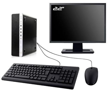 PC HP EliteDesk 800 G3 SFF Ecran 22 Intel I3-6100 RAM 16Go SSD 960Go W11 WiFi (Reconditionné)