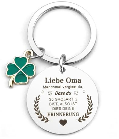 Schlüsselanhänger Glücksbringer Geschenke Für Oma-Liebe Oma Manchmal Vergisst Du, Dass Du So Großartig Bist- Oma Geschenk Schlüsselanhänger Mit Gravur Weihnachtsgeschenke Personalisierte Geschenke