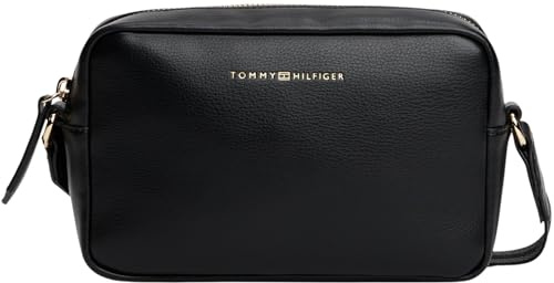 Tommy Hilfiger Bolsa para cámara TH LOGOTAPE AW0AW17689 Crossover, color negro (negro), talla única, Negro (Negro), One Size
