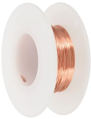 PATIKIL 99.9% Pure Copper Wire for Jewelry Making, 30 Gauge (0.25mm) Copper Craft Wire 100 Feet Beading Jewelry Making Supplies for Crafting Wreath Electroculture Gardening