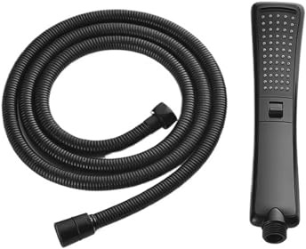 Cabezal de Ducha Tipo Lluvia Negro con rociador de Alta presión y Filtro ahorrador de Agua, Juego de rociadores