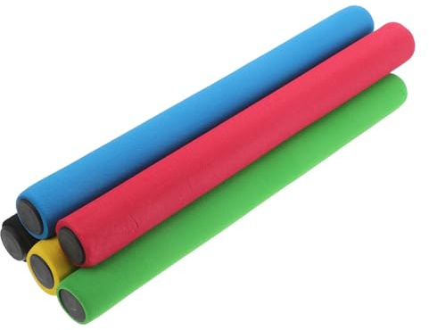 FOMIYES Set 5 Bastoni Staffetta in Spugna Leggeri per Ragazzo Ragazza Colori Multipli, Accessori per Gare di Scolastica e attività all'Aperto