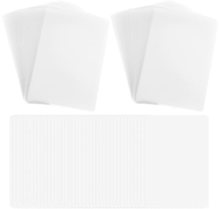 VALICLUD Thermal Laminating Pouches 100pcs 3-inch Waterproof Protective Plastic Sheets for File and Card Picture