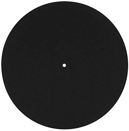 ASHATA Plattenspieler-Plattenteller-Matte, 2 Stück 12-Zoll-Schallplattenspieler-Plattenteller-Home-Disc-Schutzmatten-Ersatzzubehör, zur Reduzierung von statischen und staubbedingten Geräuschen