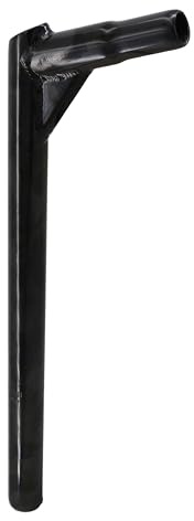 WEERAS Bicycle Seatpost, Iron Seatpost Length 350mm, Black, for BMX (25.4mm)