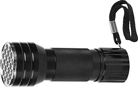 Naroote Lampe de Poche UV, Lumière UV 21 LED Lampe de Poche Ultraviolette Lampe de Poche Ultraviolette Mini Lampe Torche Détecteur de Lumière d'urine pour Chien Chat (avec Sangle de