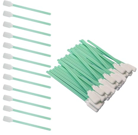 Foam Tip Cleaning Swab,100 Pcs Sponge Stick Kit Printer Cleaning Swabs for Electronics Detailing Swabs Bundle Lint Free Swabs for Painting Optics Lens Camera Arts Crafts Sewing Machine