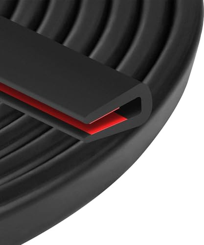 Xibao Protection Portiere Voiture,Joint de Porte Voiture,Protection de Bord de Portière de Voitures,Protecteur de Bord en Forme de U pour Bord Tranchant de Tôle,Convient aux Voitures,RV (1.5mm,3m)