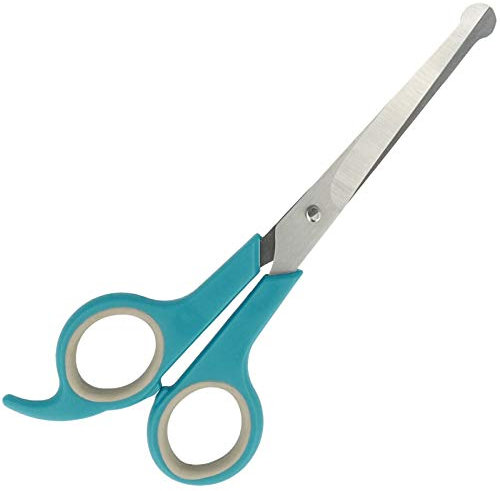 Pets Aid Only Fellschere, abgerundete Spitze, Pfotenschere, Gesamtlänge 17,5 cm, Klingenlänge 7,7 cm, groß, PAO-10002