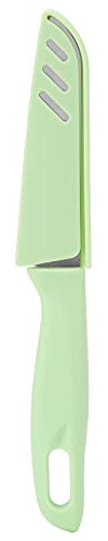 BROLEO Straight Knife, Stainless Steel Paring Knife for Vegetables for Home for Fruits (Green)