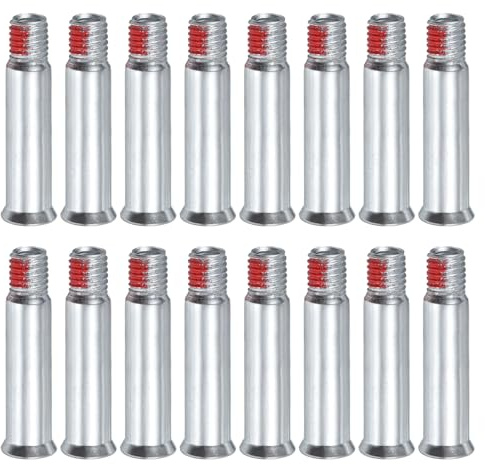 uxcell 16 Pcs Inline Skate Axle Spacer Screw Replacement, Roller Skate Replacement Accessories