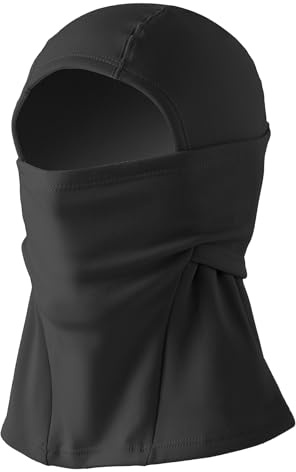 Jastore Kids Balaclava Ski Mask Kids Scarf Fleece Gaiter Cold Weather Full Face Mask for Boys Girls (Black)