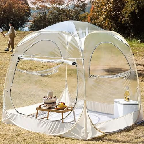 Genomskinligt tält pop-up bubbeltält för lusthus och trädgård bärbart iglotält, stjärntält, väderbeständigt och kalltåligt transparent campingtält