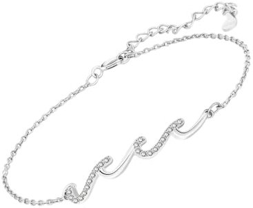 Foway Kettenarmband, Kettenarmband für Frauen,Elegantes Wellenarmband mit Strass | Sommer- -Meer-Handschmuck, Kupferarmband für Frauen und Teenager-Mädchen