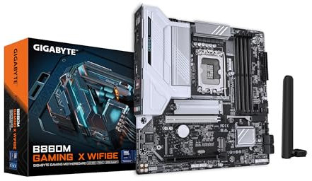 GIGABYTE B860M Gaming X WIFI6E Placa Base - CPUs Intel Core Ultra, VRM de 8+1+2+2 Fases, hasta 9200MHz DDR5, 1xPCIe 5.0 + 1xPCIe 4.0 M.2, LAN 2,5 GbE, WiFi 6E, USB 4