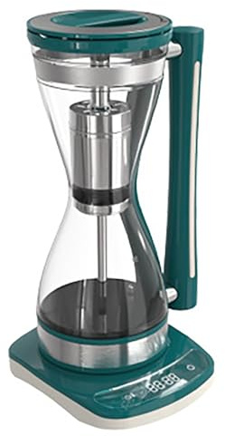 HKFGSHOP 750 W elektrisk sifonkaffebryggare, kapacitet 240 ml vakuum kaffekanna i glas, sifonkaffekanna, 3 justerbara lägen, smart touch-manövrering, för hem, kaféer, kontor