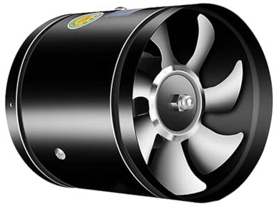 Ventilateur de conduit 4 ''6'' Tuyau Ventilateur D'échappement Ventilateur D'air Tuyau Métallique Ventilation Ventilateur D'échappement 2800 Tr/min Extracteur Salle De Bains Toilette Mur Ventilateur C