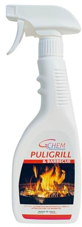 PULIGRILL E BARBECUE | Pulitore per grill e BBQ extra forte (750 ml)| Pulisce e sgrassa in modo semplice ed automatico | Per grill, piano cottura e barbecue | Scioglie incrostazioni in tempo record