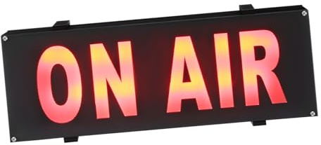 Veemoon Señal De Advertencia Led El Aire Luz Roja Suave, Letrero Led De Escritorio Para Oficina y Grabación, Señal De Advertencia De Transmisión, Luz Señalización Portátil Segura