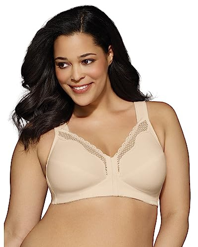 EXQUISITE FORM Fully Damen BH - Vorderverschluss BH ohne Bügel Frontverschluss BH Bügelloser BH Große Größen BH Haut Größe 100C