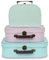 Jewelkeeper - Pappkoffer, Satz von 3 - Storage Geschenkboxen für Geburtstag, Hochzeit, Kinderzimmer, Büro, Dekoration, Displays, Spielzeug, Fotos - Retro Pastell Aufbewahrungsboxen