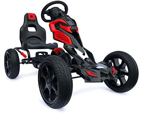 Kinder Pedal Go Kart - 5-12 Jahre, Mit Pedal, Shaum Reifen Eva Wheels