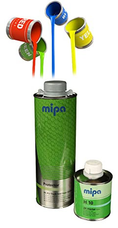 MIPA SE Protector - Transportflächen Beschichtung inkl. Härter + RAL Pigment (MB 7315 Schiefergrau) - 2K-PU-Acryllack Schutzbeschichtung für Ladeflächen, Off-Road- & Nutzfahrzeuge uvm.
