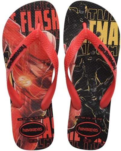 Havaianas Top Herois Dc Unisex - Adulto FlipFlop White/Red Chinese/Black 35 EU