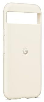 Google Pixel 8a Case – Langlebiges, fleckenabweisendes Silikon – Schutzhülle für Android-Smartphone – Porcelain (Made by Google)