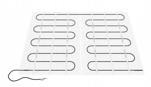 TERMOFOL Tappeto Riscaldante per Esterni - Pavimento Riscaldato Elettrico Terrazze e Vialetti - Sottotappeto Riscaldante per Sbrinamento e Rimozione della Neve - 2 m (300 W) Larghezza 50cm