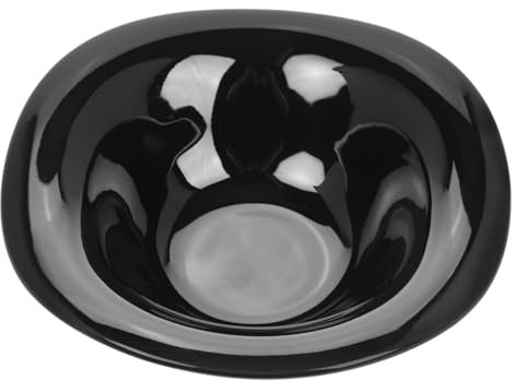 ULTECHNOVO Ciotola in Ceramica Nera per Insalata Zuppa Pasta Riso e Frutta Adatta al Microonde e Lavastoviglie Design Moderno per Cucina e Tavolo