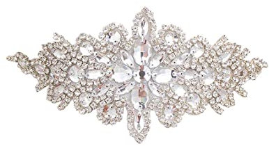 Cinturón de boda de diamantes de imitación para mujeres - Fajín de novia de cristal brillante, Cinturón ajustable de diamantes de plata para damas de honor, vestidos de fiesta y vestidos de noche