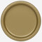 Unique 33252EU - Eco-Friendly Paper Plates - 23 cm - Gold Colour - 16 Count (Pack of 1)