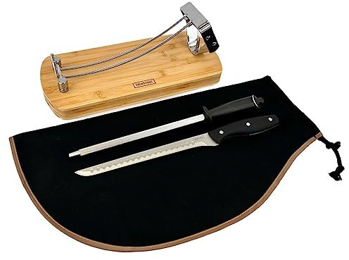 NERTHUS Faltbares Schinken-Set, Edelstahl, Schwarz