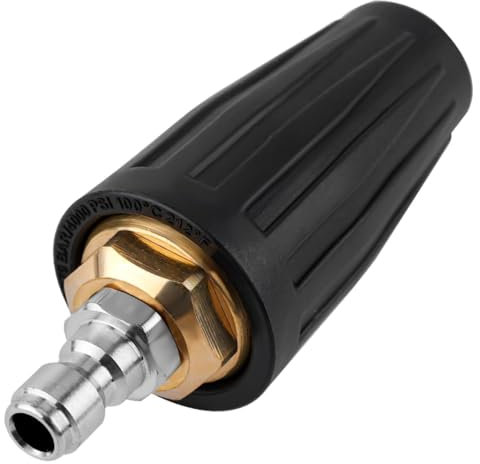 IUSOT Pressure Washer Turbo Nozzle - 3.0 GPM 3600 PSI 035 Rotating Spray Jet With 1/4 Quick Connect, Cleaner Gun Accessory