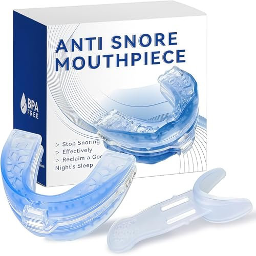 XFSRG Goutiere Dent Bruxisme Ajustable​ Appareil Anti Ronflement En Silicone Gouttiere Dentaire Alignement Avec Echelle Graduée Orthese Anti-Ronflement Pour Homme Et Femme(Bleu)